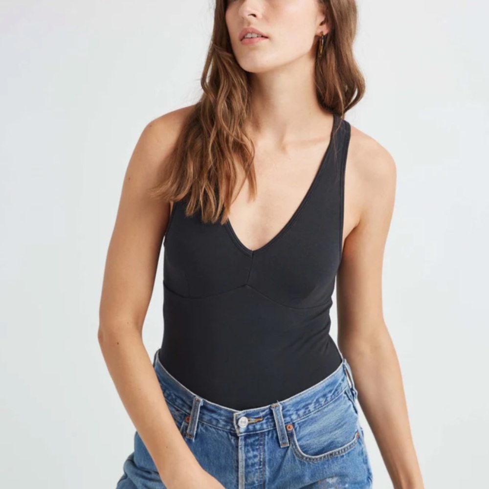 richer poorer v-neck bodysuit